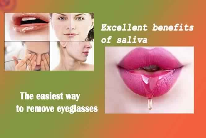 saliva benefits for eyes and skin